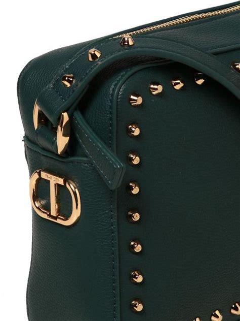 borsa verde con borchie versace|Borse Donna .